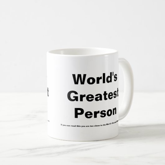 世界で最も素晴らしい人のマグ コーヒーマグカップ (正面右)