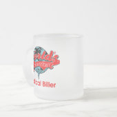 世界で最も素晴らしい医学のBiller フロストグラスマグカップ (正面左)