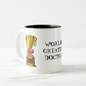 世界で最も素晴らしい医者のコーヒー・マグ ツートーンマグカップ (正面左)