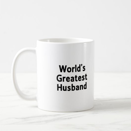 世界で最も素晴らしい夫のマグ コーヒーマグカップ (左)