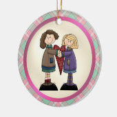 世界で最も素晴らしい姉妹のオーナメント セラミックオーナメント (左)