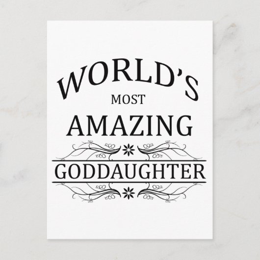 世界で最も素晴らしい姪女 ポストカード (正面)