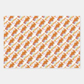 世界で最も素晴らしい娘の熱帯花 ラッピングペーパーシート (正面)