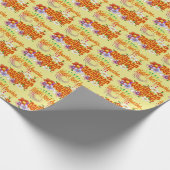 世界で最も素晴らしい娘の熱帯花 ラッピングペーパー (角)