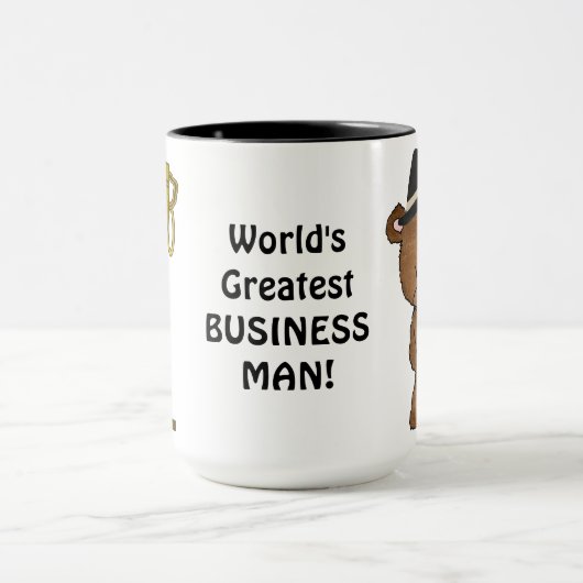 世界で最も素晴らしい実業家のコーヒー・マグ マグカップ (中央)
