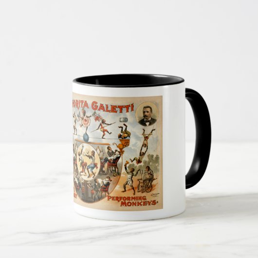 世界で最も素晴らしい実行猿1892年 マグカップ (正面右)