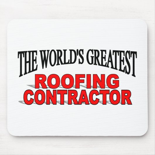 世界で最も素晴らしい屋根ふき建築業者 マウスパッド (正面)