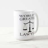 世界で最も素晴らしい弁護士のマグ コーヒーマグカップ (正面右)