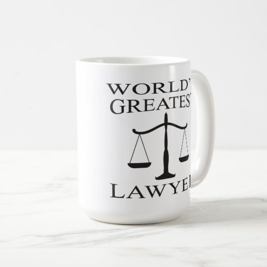 世界で最も素晴らしい弁護士のマグ コーヒーマグカップ (正面右)