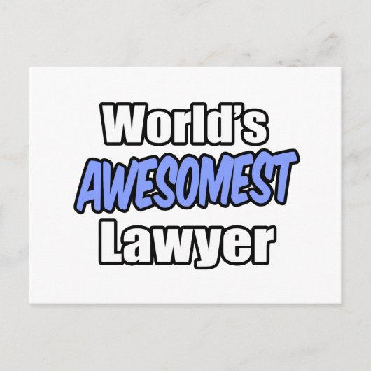 世界で最も素晴らしい弁護士 ポストカード (正面)