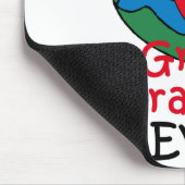 世界で最も素晴らしい曾祖父のハート マウスパッド (コーナー)