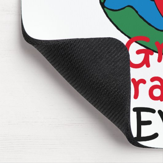 世界で最も素晴らしい曾祖父のハート マウスパッド (コーナー)