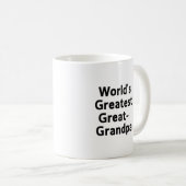 世界で最も素晴らしい曾祖父のマグ コーヒーマグカップ (正面右)