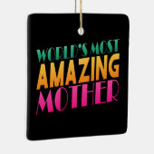 世界で最も素晴らしい母の日 |オーナメント セラミックオーナメント (右)