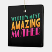 世界で最も素晴らしい母の日 |オーナメント セラミックオーナメント (左)