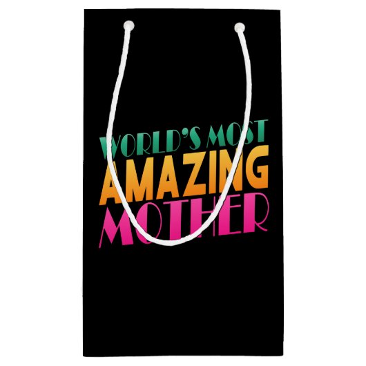 世界で最も素晴らしい母の日|抱き枕 スモールペーパーバッグ (裏面)