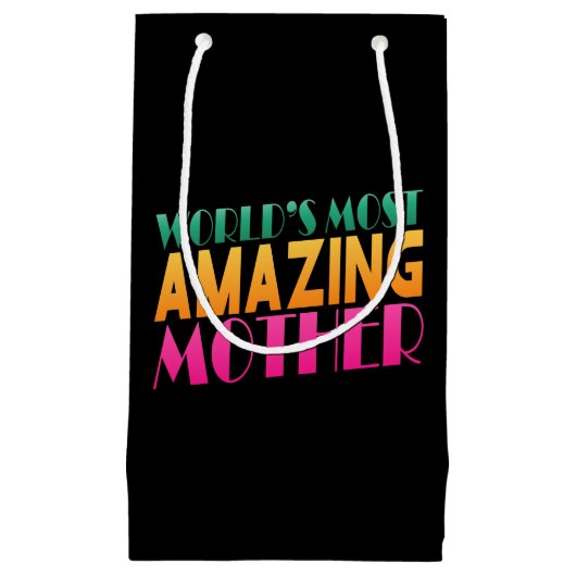 世界で最も素晴らしい母の日|抱き枕 スモールペーパーバッグ (正面)