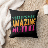 世界で最も素晴らしい母の日|装飾用クッション クッション (ブランケット)