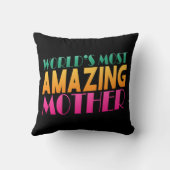 世界で最も素晴らしい母の日|装飾用クッション クッション (裏面)
