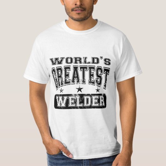 世界で最も素晴らしい溶接工 Tシャツ (正面)