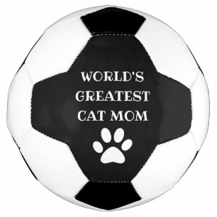 世界で最も素晴らしい猫ママ オーダーメイド テキスト サッカーボール