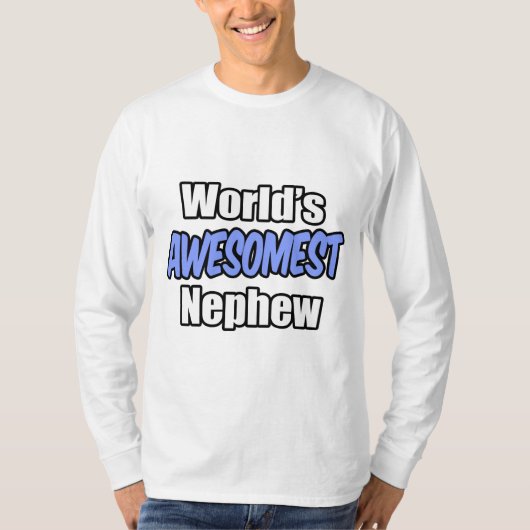 世界で最も素晴らしい甥 Tシャツ (正面)