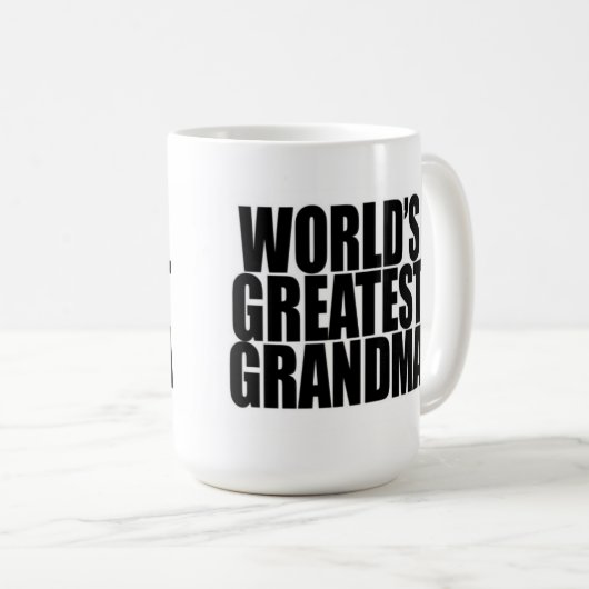 世界で最も素晴らしい祖母のマグ コーヒーマグカップ (正面右)