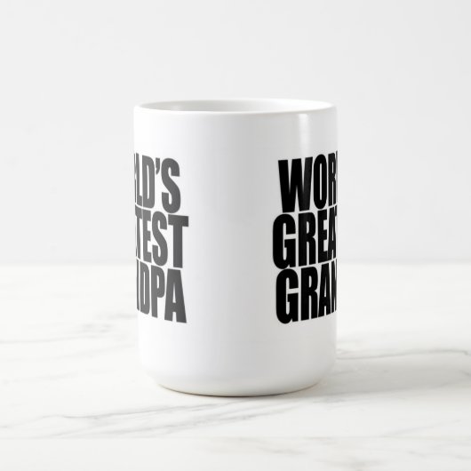 世界で最も素晴らしい祖父のマグ コーヒーマグカップ (中央)