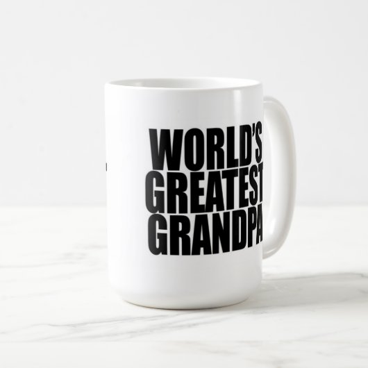 世界で最も素晴らしい祖父のマグ コーヒーマグカップ (正面右)
