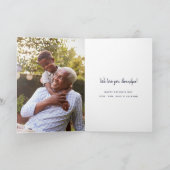 世界で最も素晴らしい祖父の父の日の写真カード カード (内部)