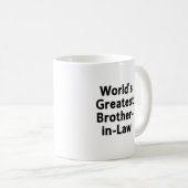 世界で最も素晴らしい義理の兄弟のマグ コーヒーマグカップ (正面右)