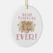 世界で最も素晴らしい義理の妹 セラミックオーナメント (右)