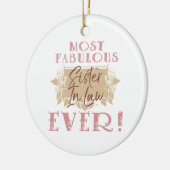 世界で最も素晴らしい義理の妹 セラミックオーナメント (左)