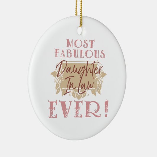 世界で最も素晴らしい義理の娘 セラミックオーナメント (右)