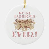 世界で最も素晴らしい義理の娘 セラミックオーナメント (正面)