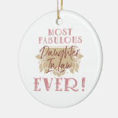 世界で最も素晴らしい義理の娘 セラミックオーナメント (左)