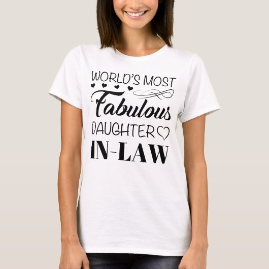 世界で最も素晴らしい義理の娘 Tシャツ (正面)