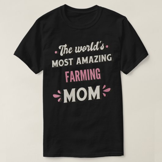 世界で最も素晴らしい農業Mom VNeck Tシャツ (デザイン正面)