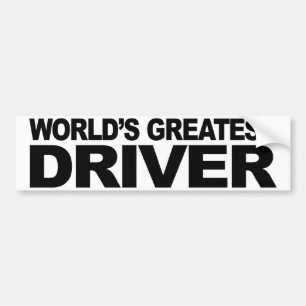 世界で最も素晴らしい運転者 バンパーステッカー