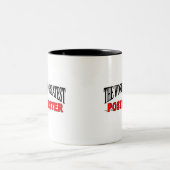 世界で最も素晴らしい郵便局長 ツートーンマグカップ (中央)