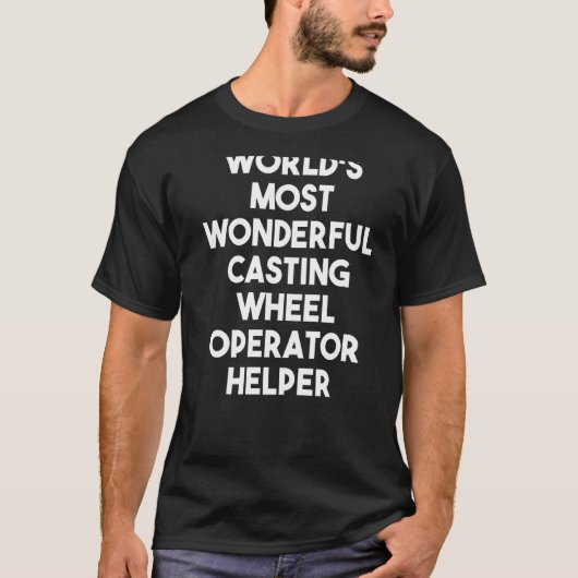 世界で最も素晴らしい鋳造ホイールの操救済作者 Tシャツ (正面)