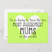 世界で最も素晴らしい2つのハム ポストカード (正面/裏面)