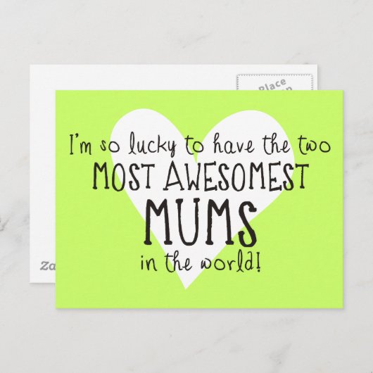 世界で最も素晴らしい2つのハム ポストカード (正面/裏面)