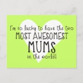 世界で最も素晴らしい2つのハム ポストカード (正面)