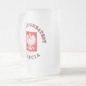 世界で最も素晴らしいBabcia フロストグラスビールジョッキ (正面左)