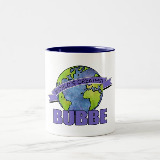 世界で最も素晴らしいBubbe ツートーンマグカップ (中央)