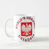 世界で最も素晴らしいDziadzia コーヒーマグカップ (左)
