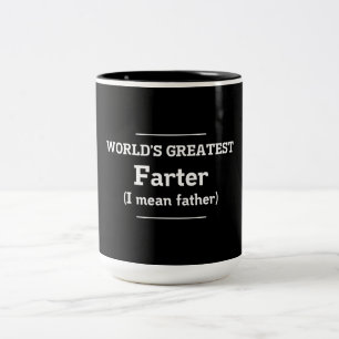 世界で最も素晴らしいFarter ツートーンマグカップ