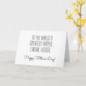 世界で最も素晴らしいFARTER、父の日 カード (黄色い花)