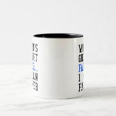 世界で最も素晴らしいFarter。 私は父のマグを意味します ツートーンマグカップ (中央)